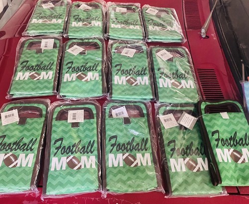 Football mom insulated snack - mom,