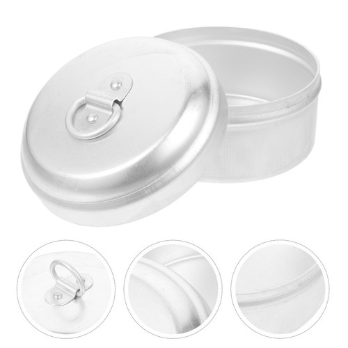 3pcs portable round lunch case - portable,