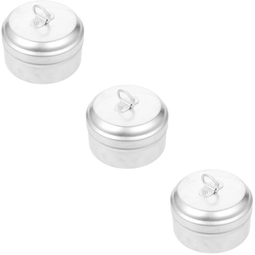 3pcs portable round lunch case - portable,